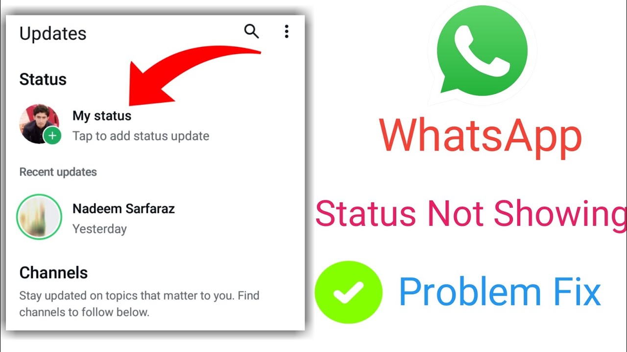 whatsapp status not showing problem/how to fix whatsapp status not ...