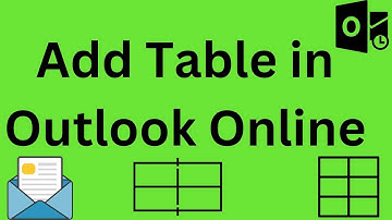 Add Table in Outlook online | How to insert table in Outlook | Create table in Outlook Online.