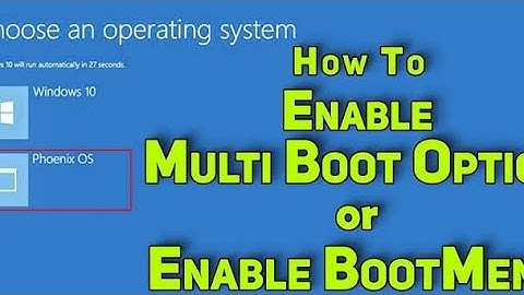 Multi Boot Option Enable | Dual Boot | Bootmenu | Phoenix OS |#BoloGuruji