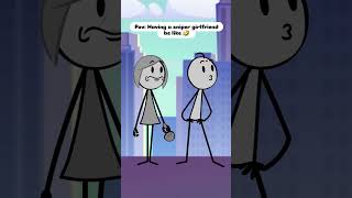 having a sniper girlfriend be like😂.!!#shorts #shortsfeed #funny