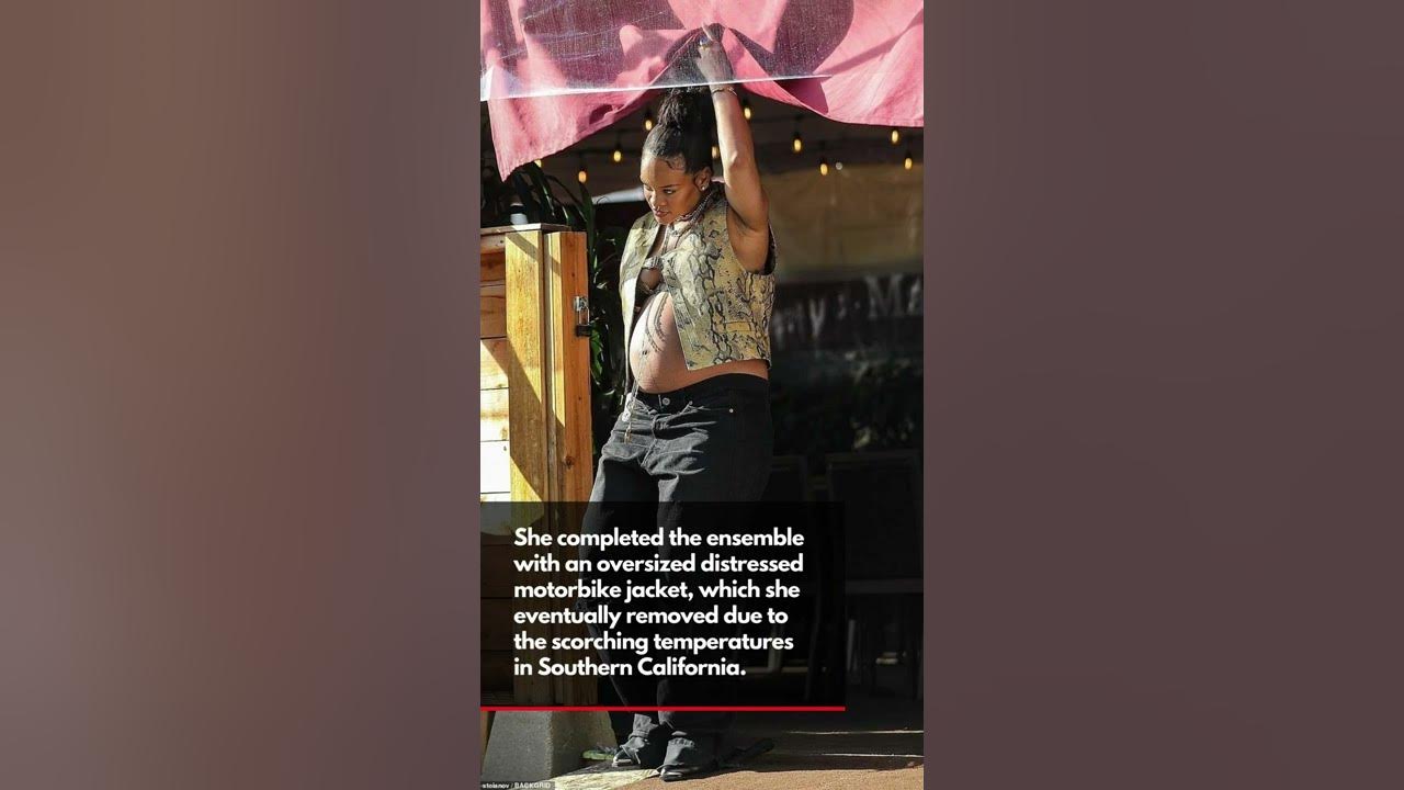 Rihanna displays baby bump for lunch date in LA