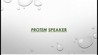 Protem Speaker - Indian Polity