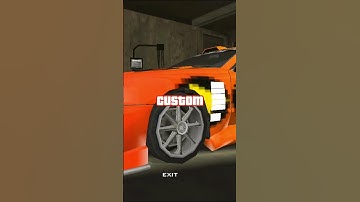 Every garage shop unique modifications in Gta San Andreas