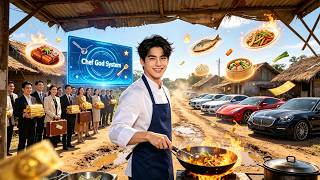 Transmigrator gets chef system, cooks for village, rich people line up to hire him.#drama#system