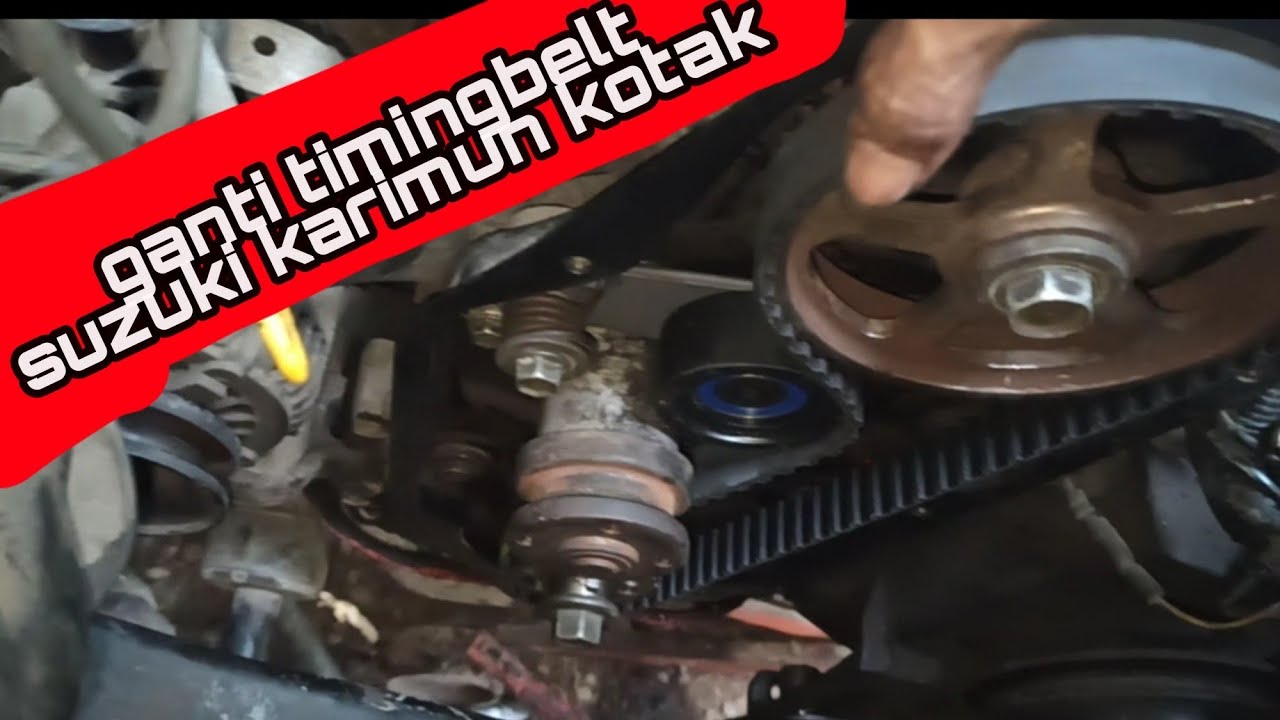 заменить ремень ГРМ и передний сальник картера на коробке передач Suzuki Karimun, вот как это сде...