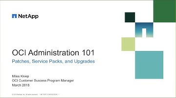 OnCommand Insight Administration 101 - Best practices for Upgrading, Service packs and patchings