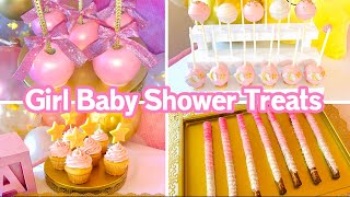 Girl Baby Shower Dessert Table Treats | 5 DIY Candy Treats