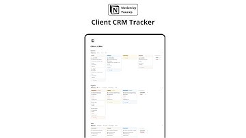 Step-by-Step Guide: Using the Notion Client CRM Tracker