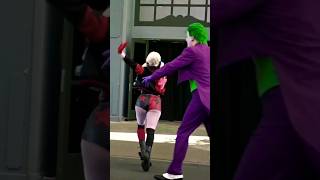 Harley Quinn Is Out of Here | Warner Bros Movie World | Joker Batman Arkham Main Street Show
