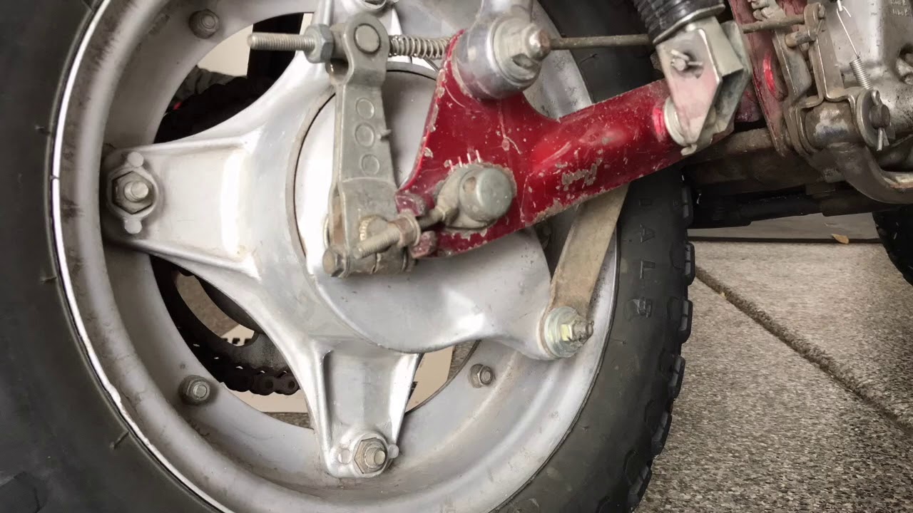 How To Adjust The Drive Chain On A Honda CT70 YouTube