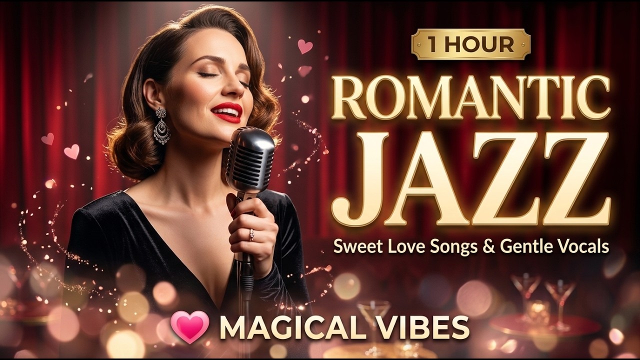 Romantic Jazz Serenade 💖 Gentle Lyrics & Warm Vocals for a