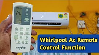 Whirlpool Ac Remote Functions | How To Use Whirlpool Ac Remote | Whirlpool AC remote control |