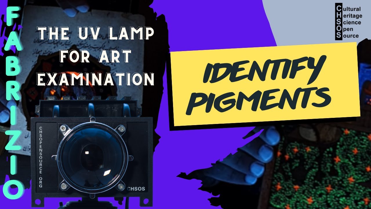 UV Fluorescence: Identify Pigments. FABRIZIO, The UV lamp for Art