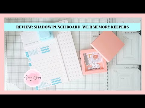 REVIEW: SHADOW PUNCH BOARD. We R Memory Keepers (en español)