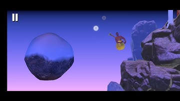 getting over it speedrun mobile with showing touches in 2:51