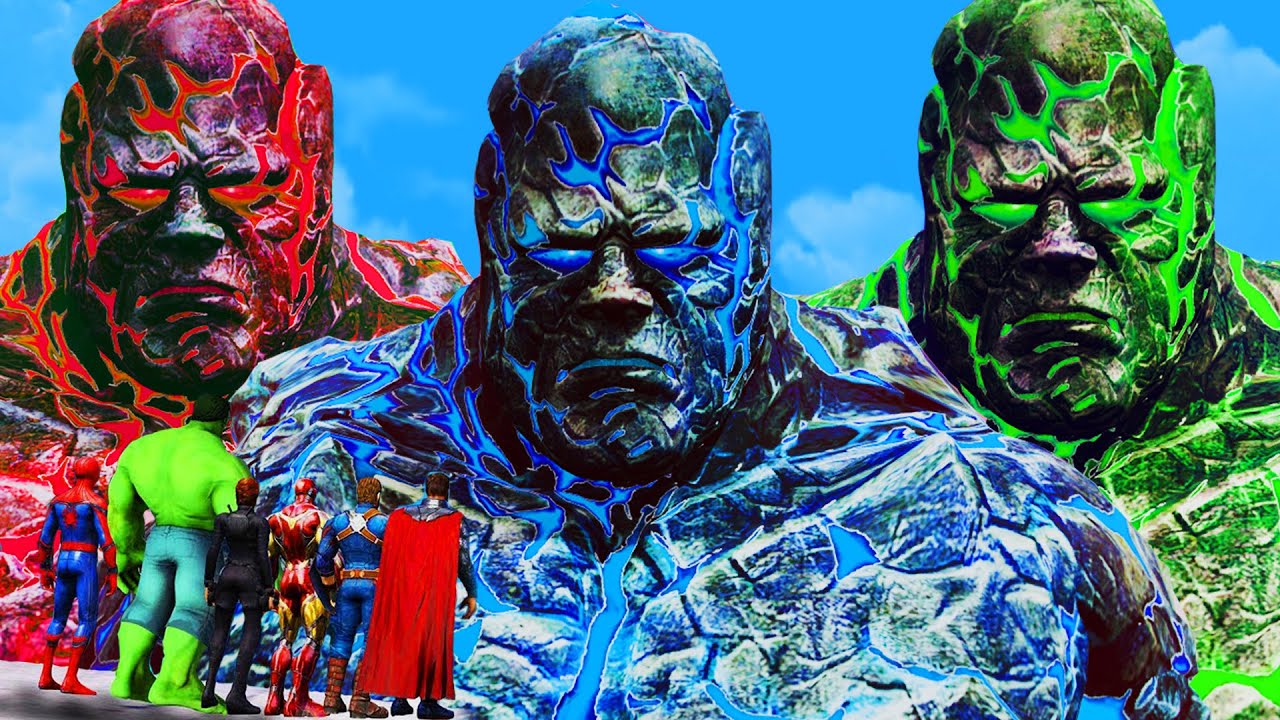 Титан Бог Лавы, Титан Бог Солнца и Титан Зеленый Бог атаковали команду Мстителей в GTA 5 | GTA 5 ...