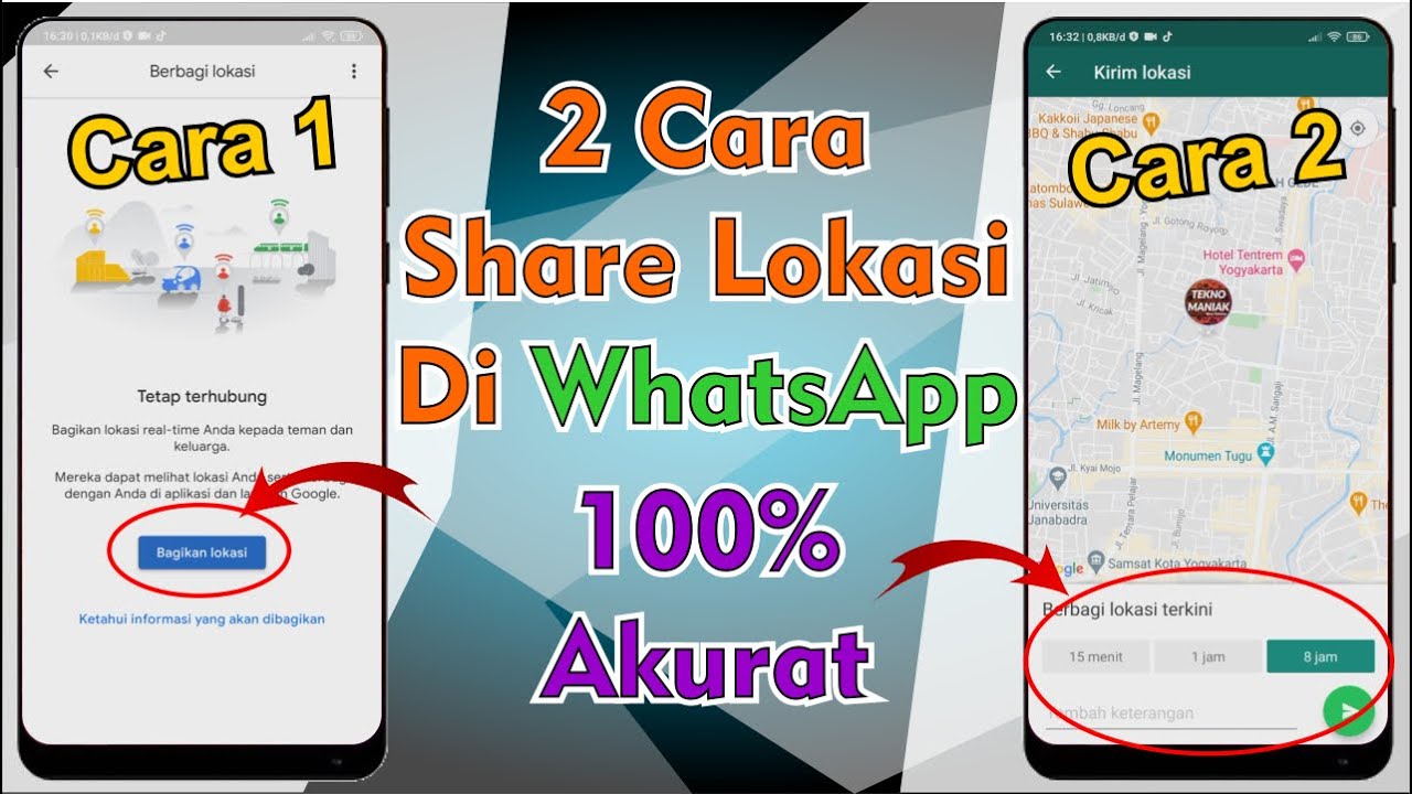 Cara Share Lokasi Di WhatsApp 