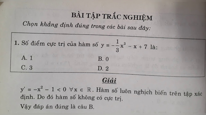 Bài tập trắc nghiệm toán 12 trang 47 năm 2024