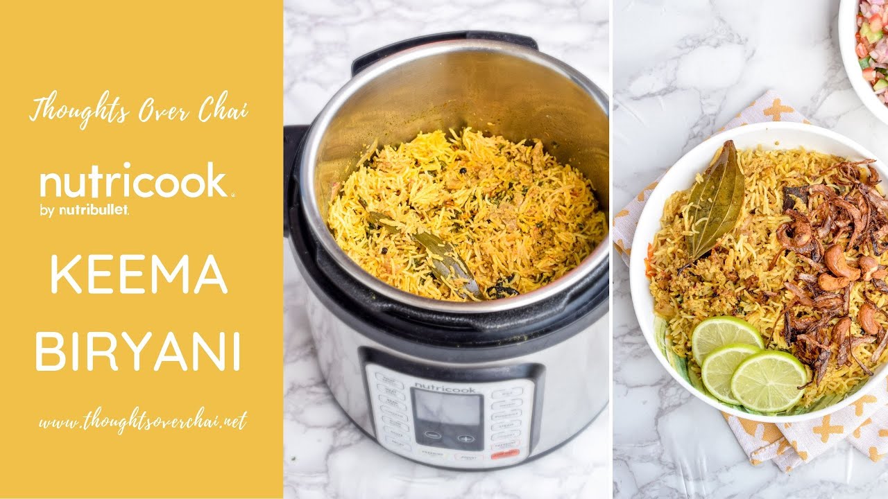 Pressure Cooker/Nutricook Keema Biryani easy and quick YouTube