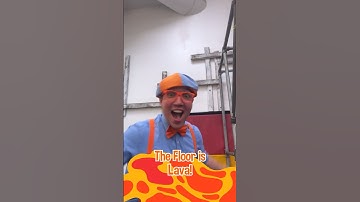 The ULTIMATE Indoor Gym Floor is Lava Challenge #blippi #shorts