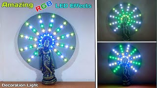 How to Make RGB LED Chakri Using WS2812B Pixel | 5x10 Pixel LED Chakri | Pixel LED Decoration Light