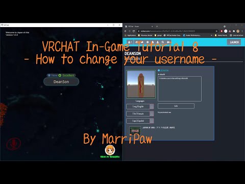 Vrchat In Game Tutorial 8 How To Change Your Username Youtube Vrchat In Game Tutorial 8 How To Change Your Username Youtube