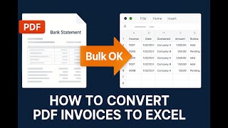 How to Convert PDF Invoices to Excel