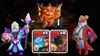+311 and +299 on Legend League 1 using Fireball + Rocketloons & Super Minions