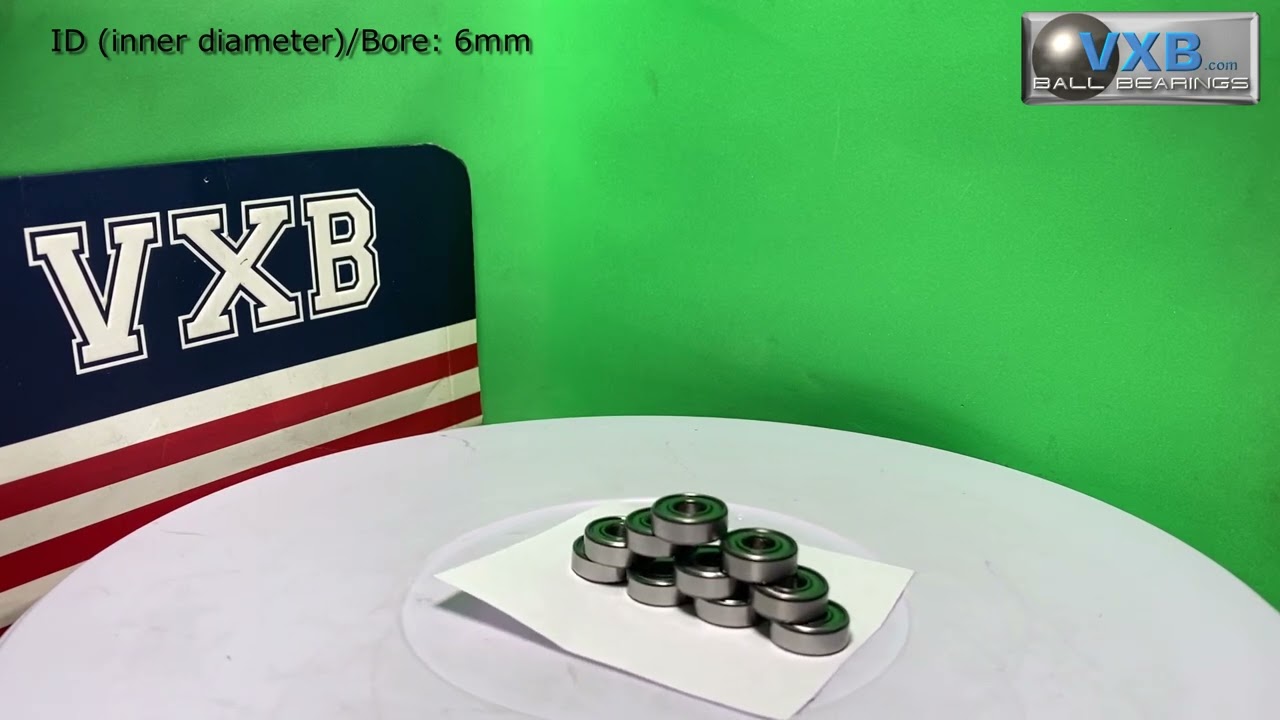 15mm OD & 6mm ID Bearing 6x15mm 696ZZ 6x15x5 Shielded Miniature Bearing sold in Packs of 10s