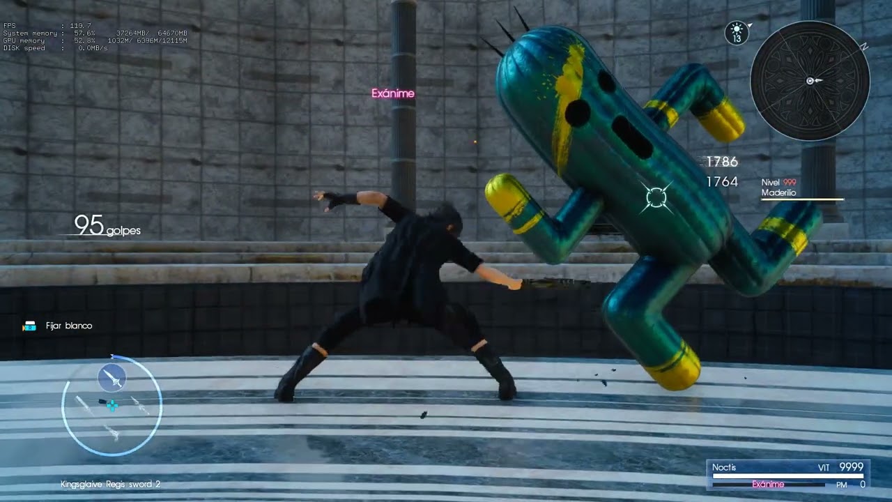 Final Fantasy XV Windows Edition sword combo change