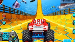 لعبة سباق الشاحنات الطائرة: حركات بهلوانية في السماء! للأطفال الصغار #لعبة_شاحنات #دينو_إس_بي screenshot 5