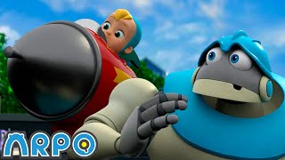 rocket ship ride arpo the robot funny kids cartoons kids tv full episode compilation