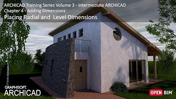 Placing Radial and Level Dimensions - ARCHICAD Training Series 3 – 28/52