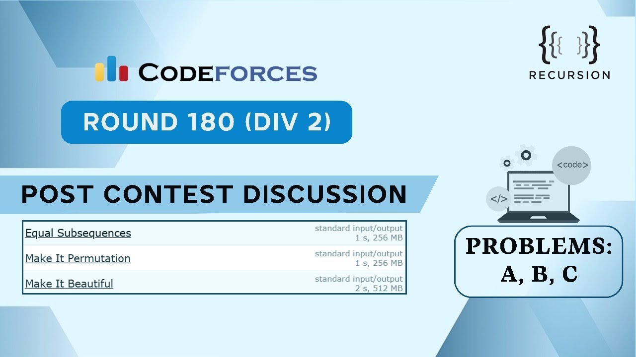 Codeforces Round 1030 (DIV. 2)| Post Contest Discussion - YouTube