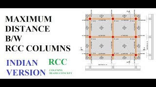 Maximum distance between two RCC columns ?Civil Engineering Videos