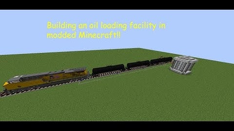Building an oil loading facility in Minecraft! (immersive railroading) (uncut)