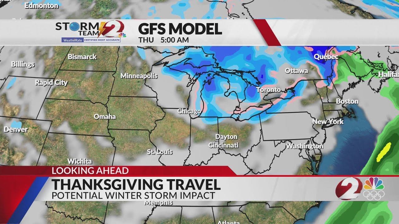 Winter weather threatens some Thanksgiving travel - YouTube