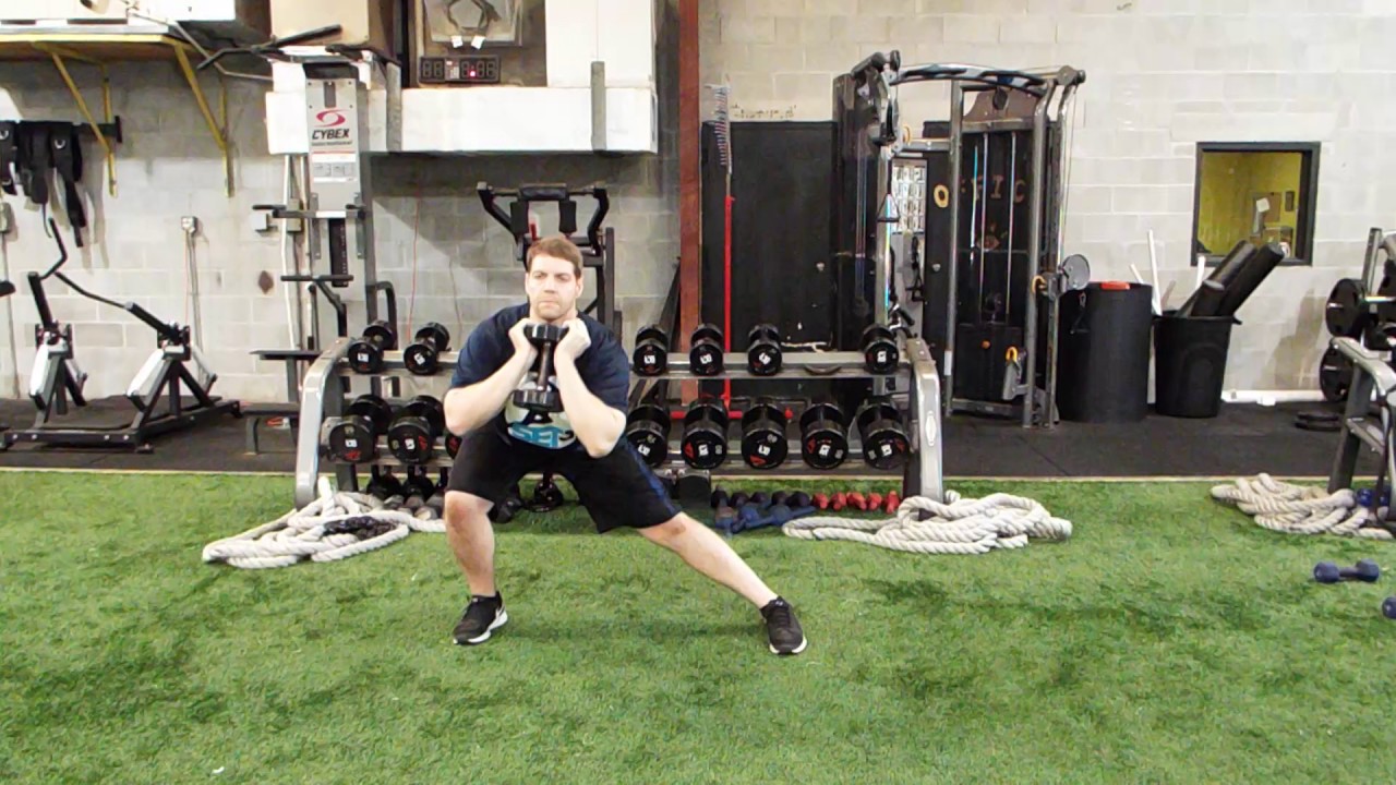 Goblet DB Lateral Lunge - YouTube
