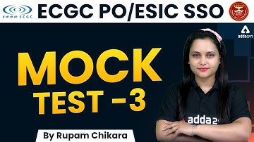 ECGC PO | ESIC SSO 2022 | English | Mock Test #3 | By Rupam Chikara