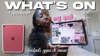 WHAT’S ON MY IPAD *10TH GEN* ♡ | home/lock screen, widgets, apps, & more!
