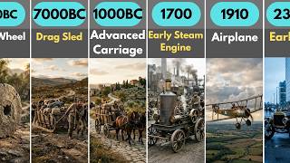 The evolution of means of transportation (10000 BC – 2500)