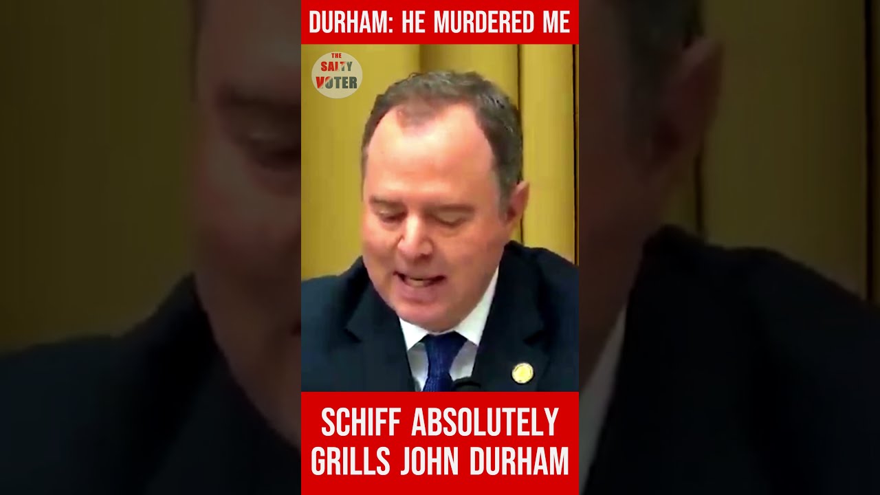 Rep Adam Schiff Grills John Durham On Donald Trump Jr Shorts