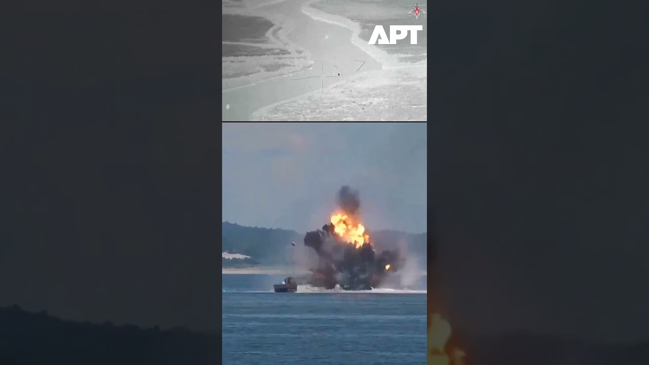 Russia Launches First Successful Drone Boat Attack on Ukrainian Warship in the Danube River | APT