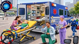 Ambulance Rescue Simulator Driver 3D: Doctor With Paramedic Emergency City Rescue: Android Gameplay screenshot 4