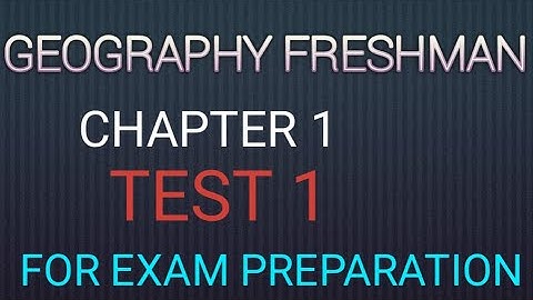 30 questions with answers from geography chapter 1 