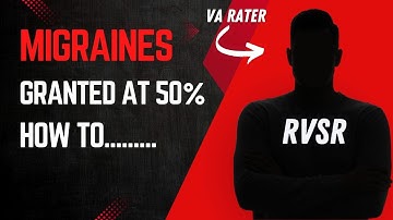How to get Migraines granted at 50%
