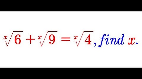 An amazing trick for solving an equation with radicals (vid25)
