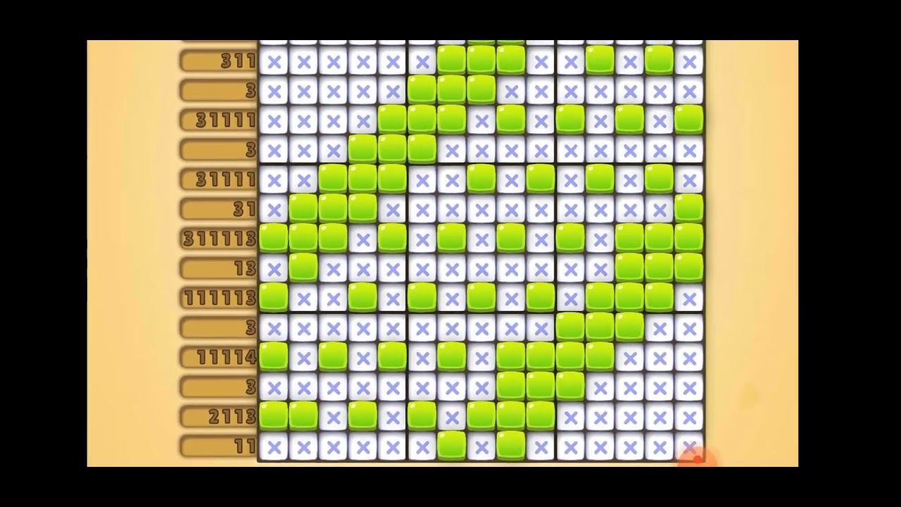 Nono Crossing Level 850 Picture Nonogram - YouTube