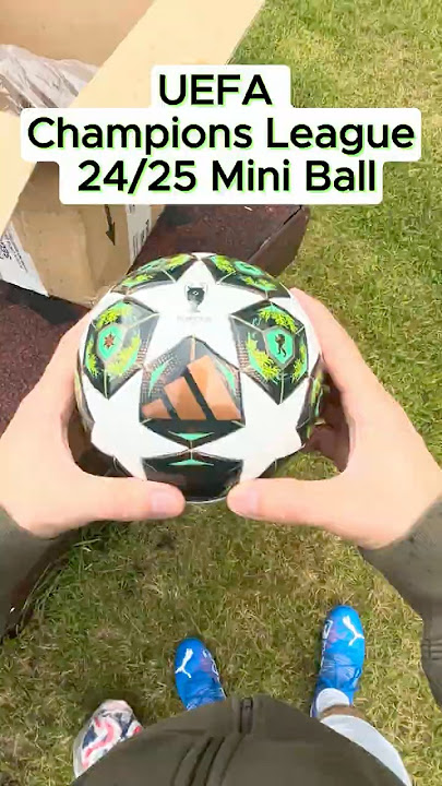 UEFA Champions League 25 Mini Ball unboxing ASMR #football #футбол  #soccer #asmr #fußball #adidas