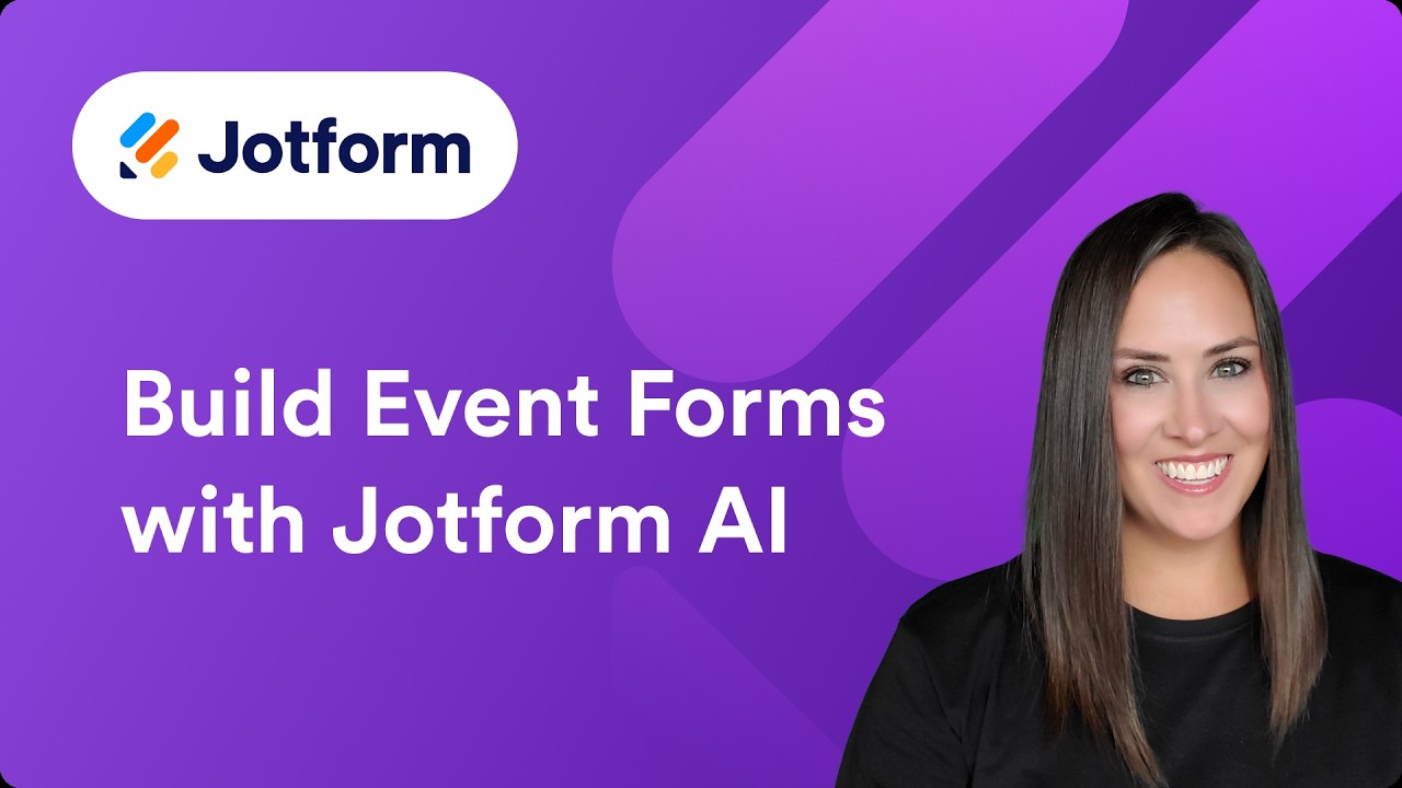 How to Build Event Forms with Jotform AI - YouTube